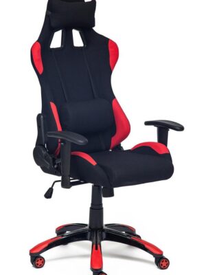 Кресло геймерское iGear ( ткань / пластик ) черный, красный