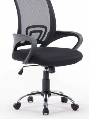 Кресло UT-C325 ( ткань/сетка/хром )черное