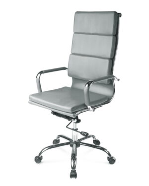 Кресло ЗУМ ( экокожа, серый ).