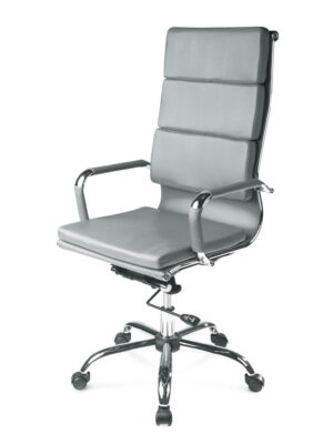 Кресло ЗУМ ( экокожа, серый ).