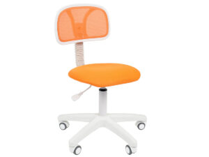 Кресло детское CHAIRMAN 250 оранжевое, белый пластик