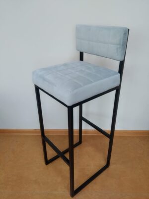 Барный стул ЛОФТ (черный/серый )