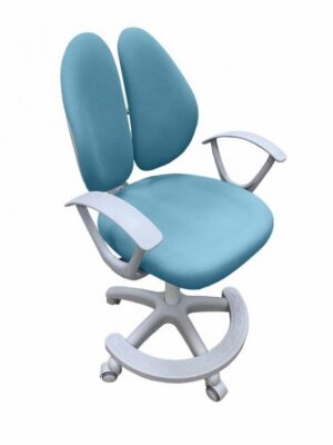Кресло PRIMO FUNDESK ортопедическое без подлокотников ( ткань / пластик ) голубой