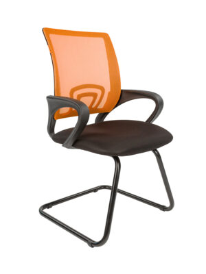 Кресло CHAIRMAN 696 V ( ткань/сетка/акрил ) черный/оранжевый.